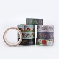 Custom Printing Washi Masking Paper Tape,Silver Gold Foil Washi Tape For Decoration